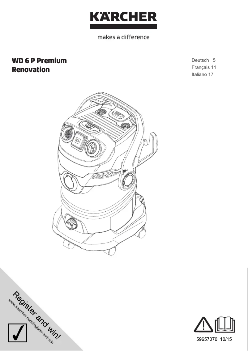 Image de la première page du manuel de l'appareil WD 5 P Premium Renovation