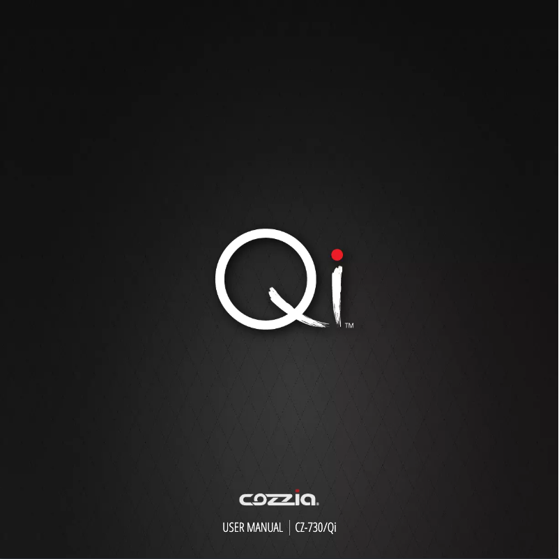 Page n°1 - Manuel utilisateur Cozzia Qi