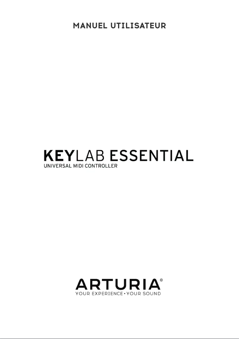 Image de la première page du manuel de l'appareil Keylab Essential 61