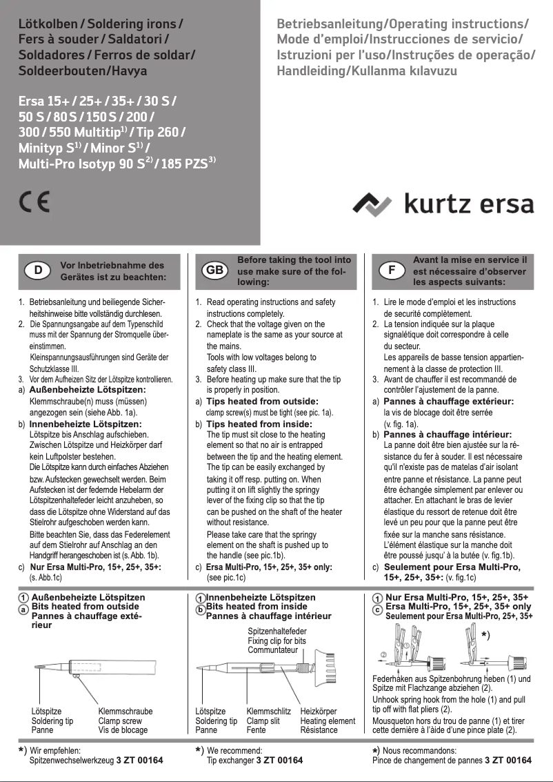 Image de la première page du manuel de l'appareil 30 S