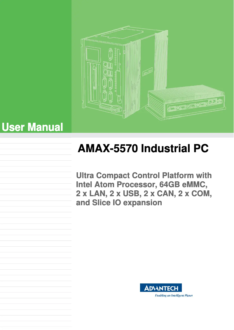 Image de la première page du manuel de l'appareil AMAX-5570-E2200A