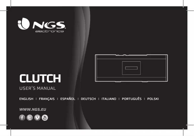 Page 1 of the manual User Manual NGS Clutch
