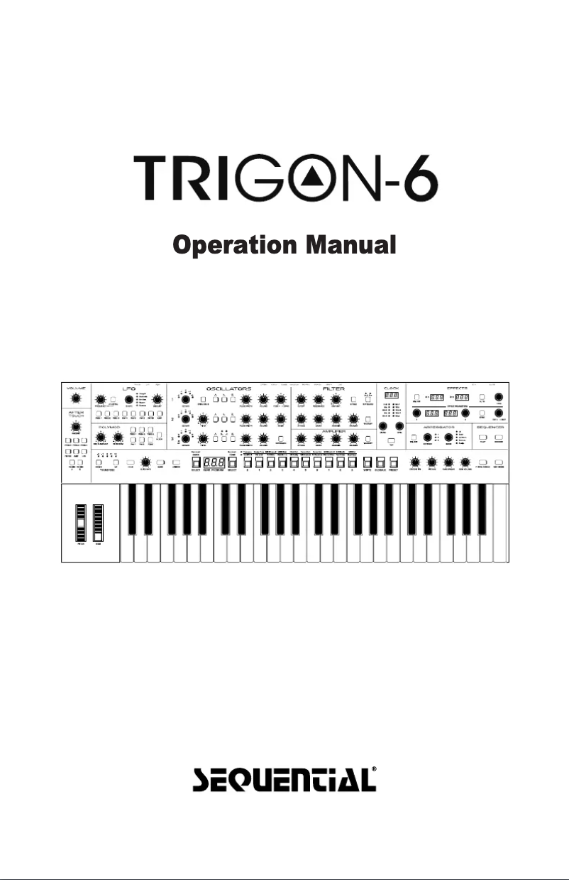 Page n°1 - Manuel utilisateur Sequential Trigon-6