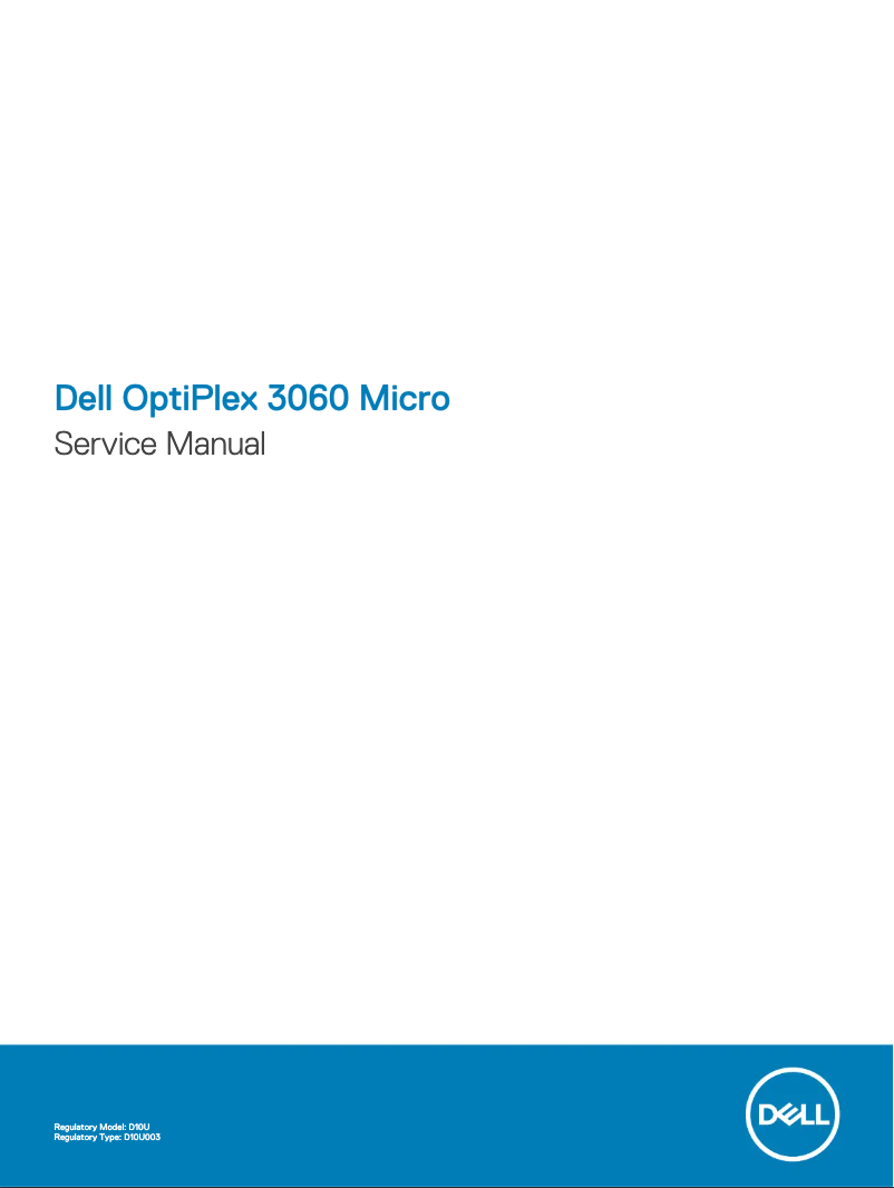 Page 1 de la notice Manuel utilisateur Dell OptiPlex 3060 Micro
