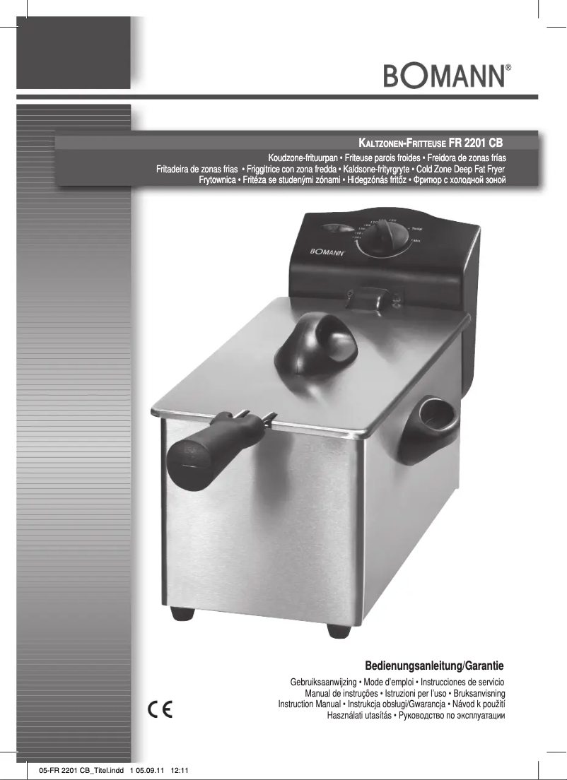 Image de la première page du manuel de l'appareil FR 2201 CV