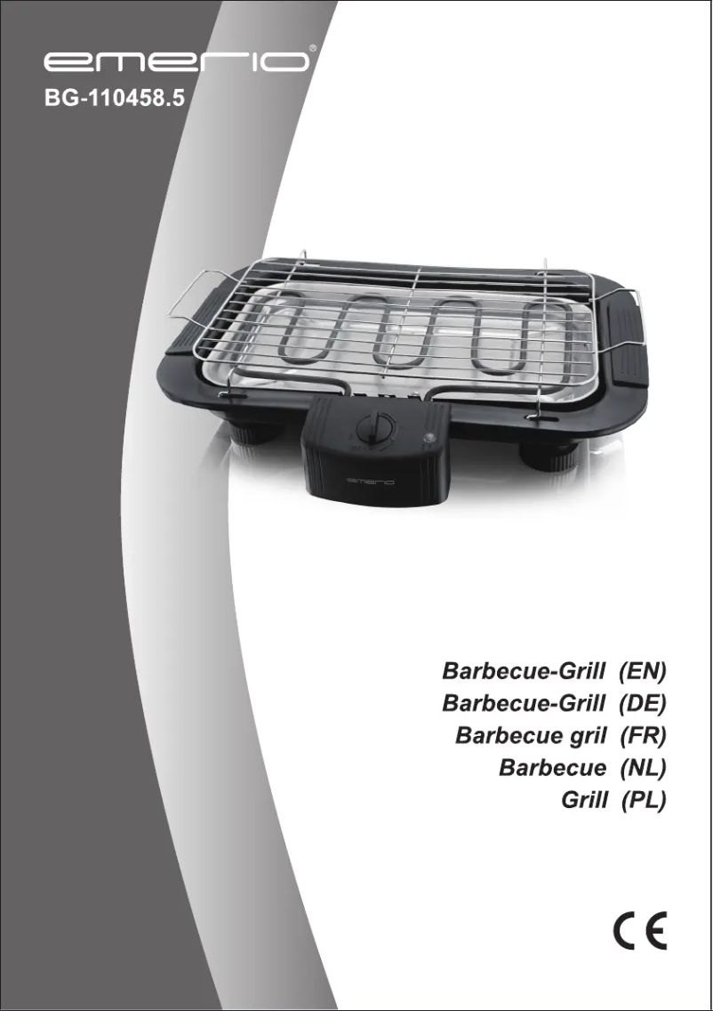 Page n°1 - Manuel utilisateur Emerio BG-110458