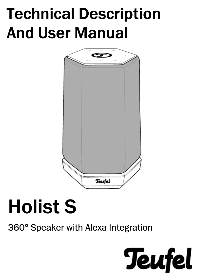 Page 1 de la notice Manuel utilisateur Teufel Holist S