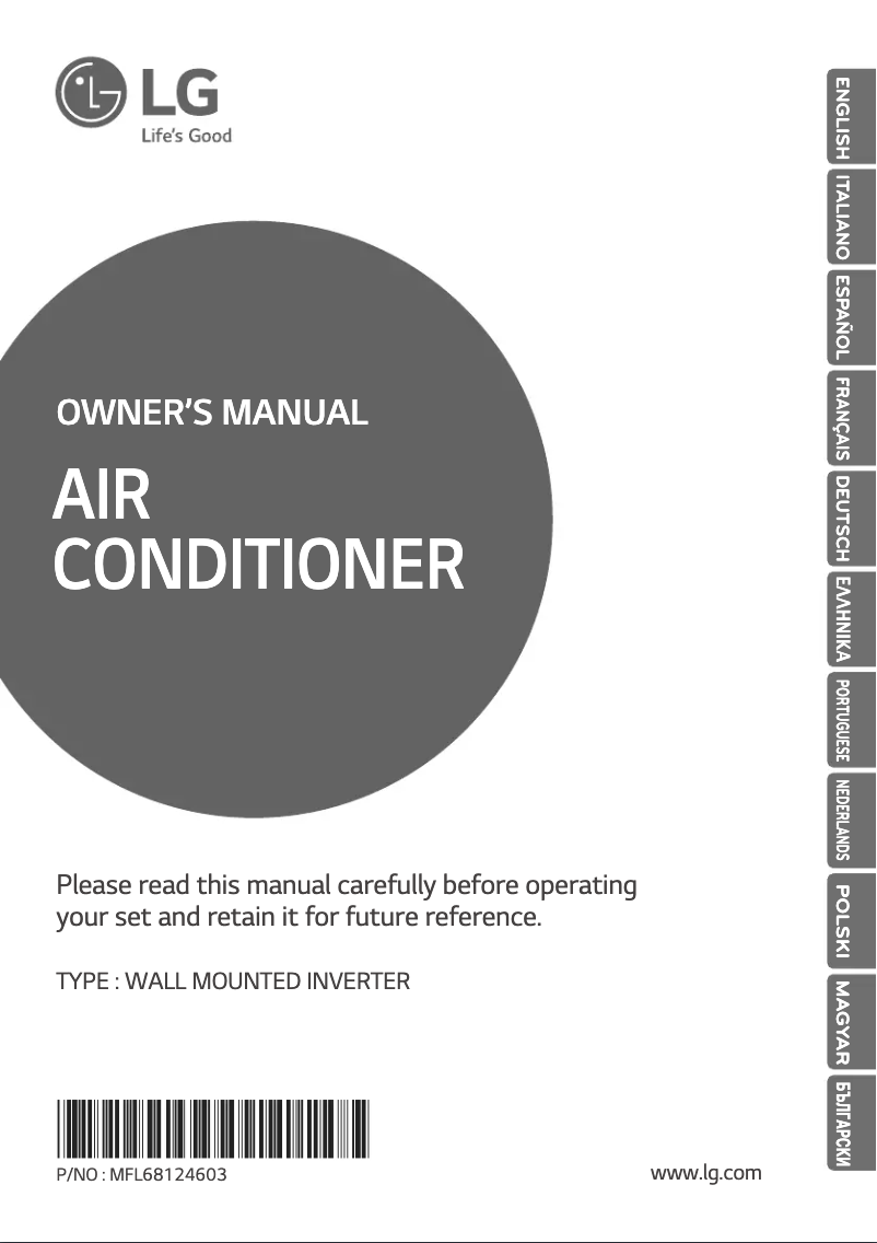 Page 1 de la notice Manuel utilisateur LG A12LL