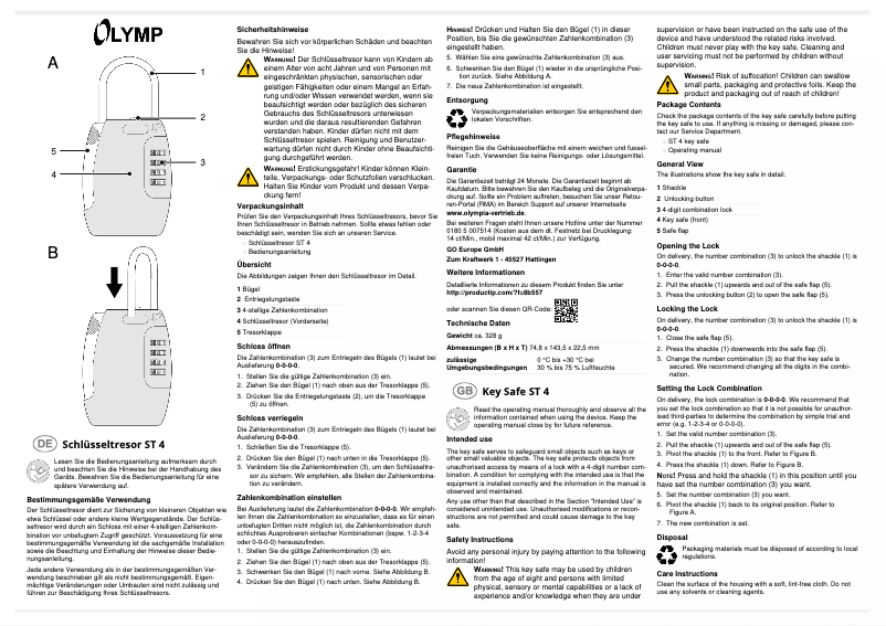 Image de la première page du manuel de l'appareil ST 4
