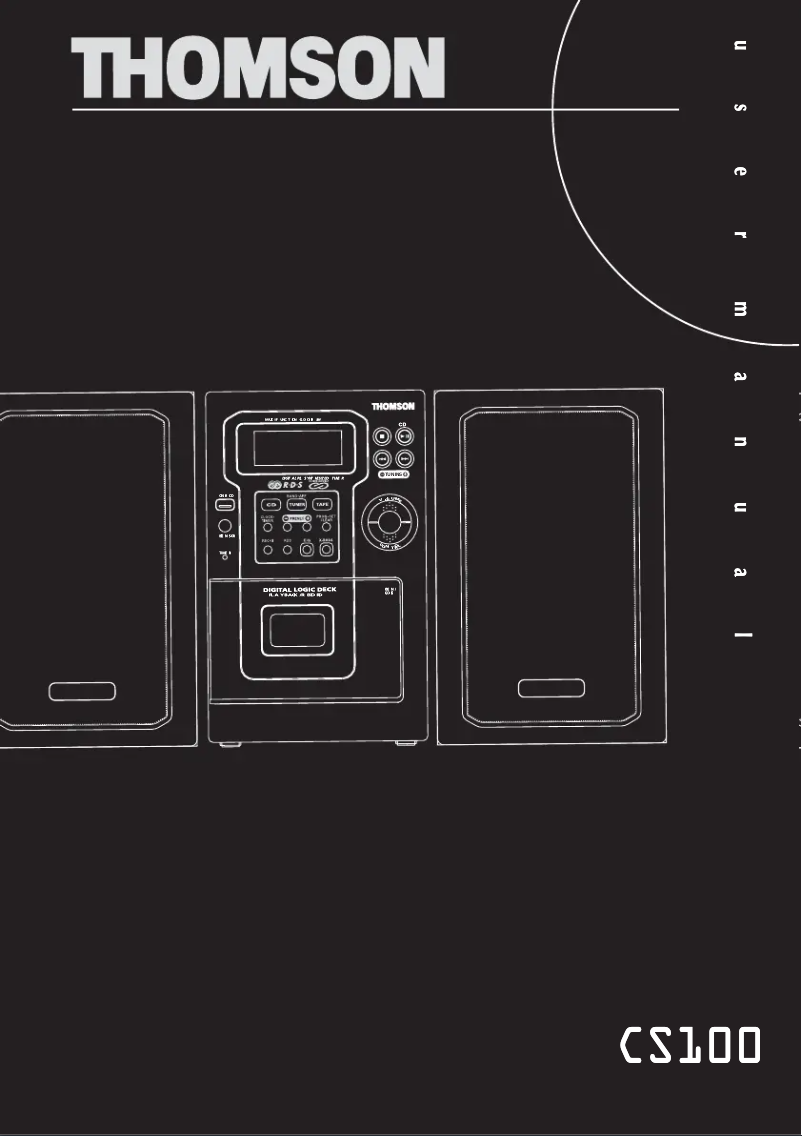 Page 1 de la notice Manuel utilisateur Thomson CS100