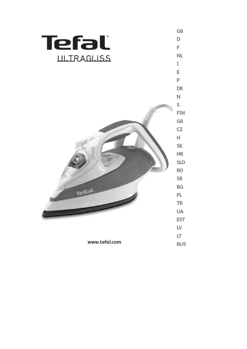 Page 1 de la notice Manuel utilisateur Tefal Ultragliss Successor FV4550