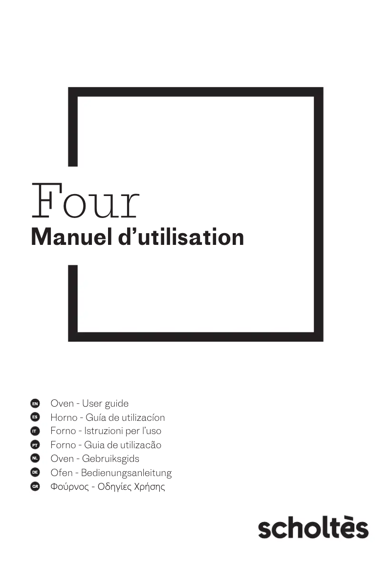 Page 1 de la notice Manuel utilisateur Scholtès SOKC1410X