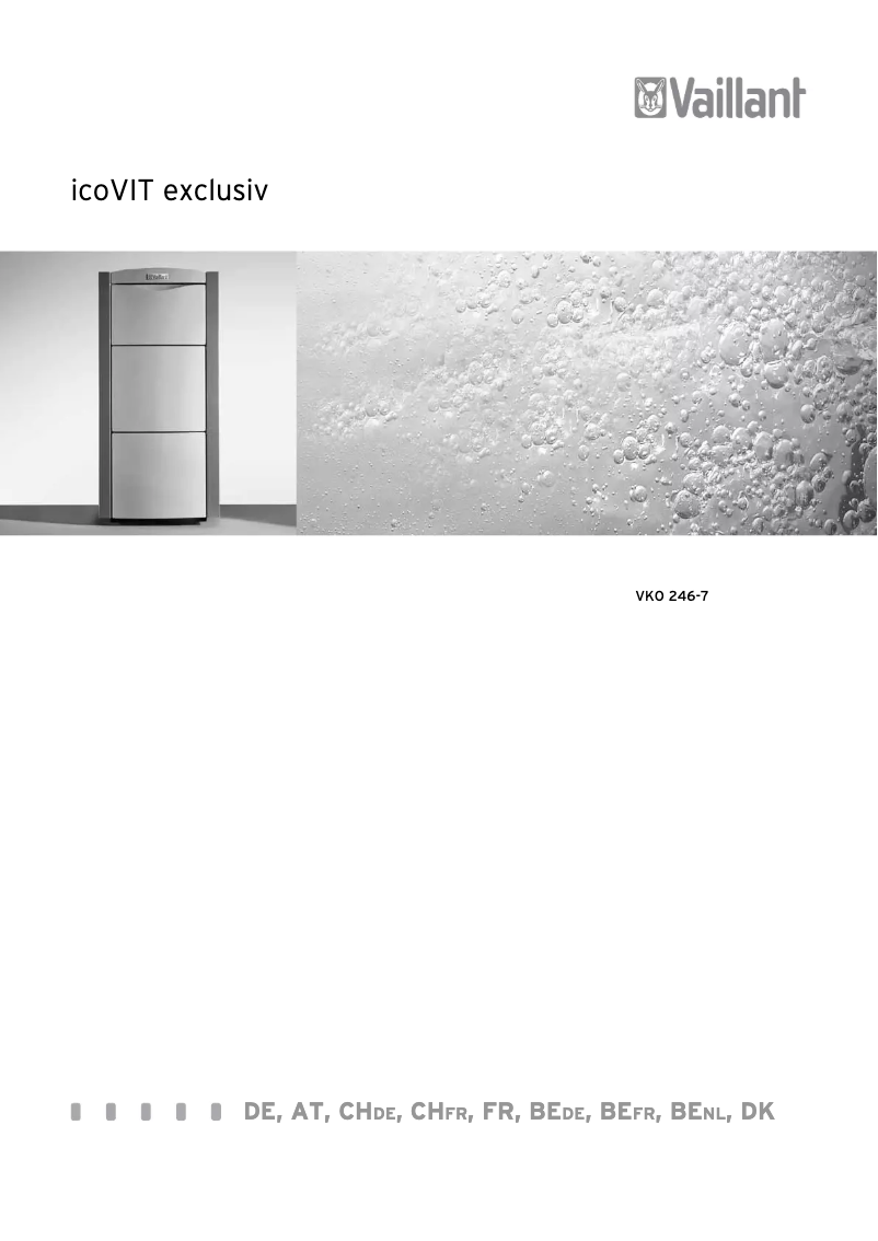 Page n°1 - Manuel utilisateur Vaillant icoVIT exclusiv VKO 246-7