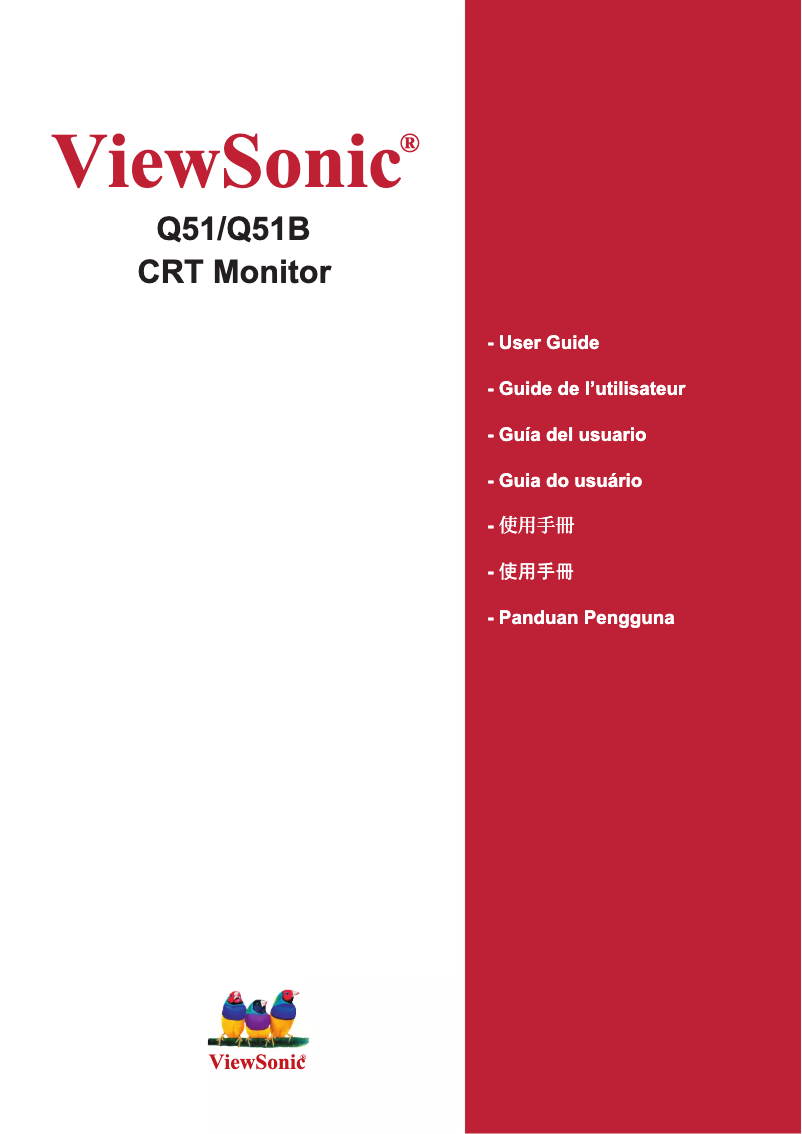 Image de la première page du manuel de l'appareil Optiquest Q51B