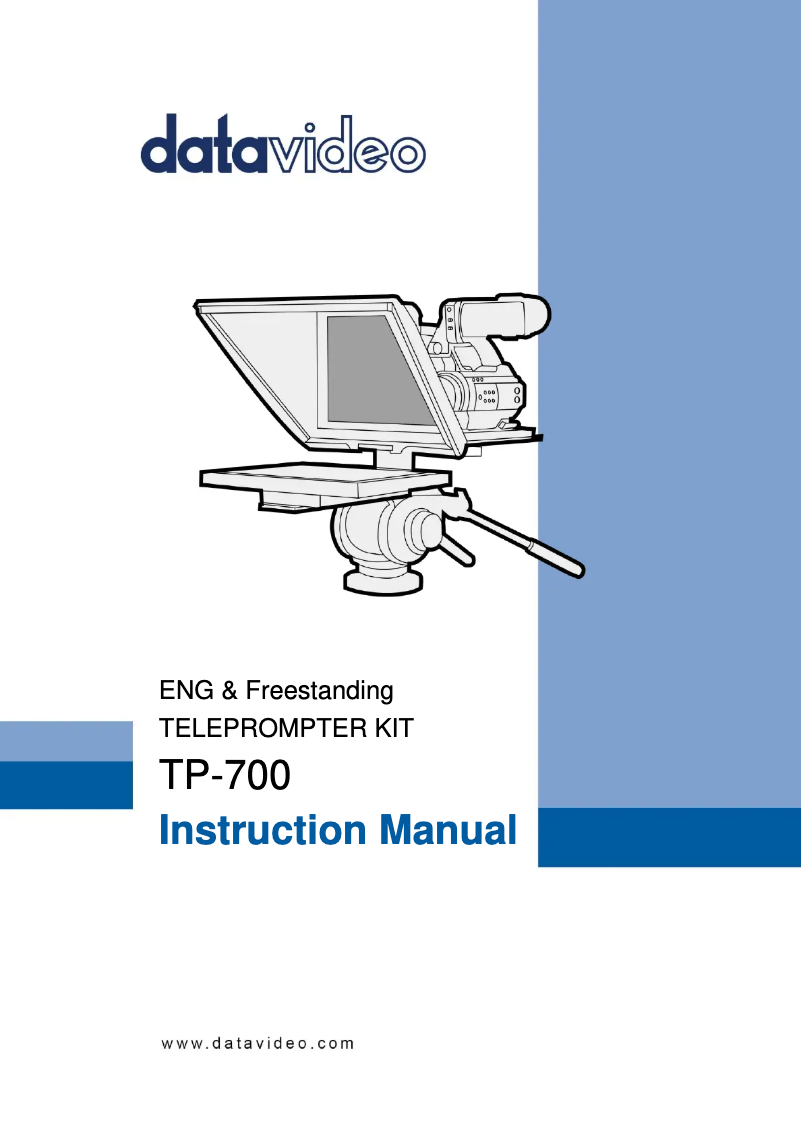 Page 1 de la notice Manuel utilisateur DataVideo TP-700