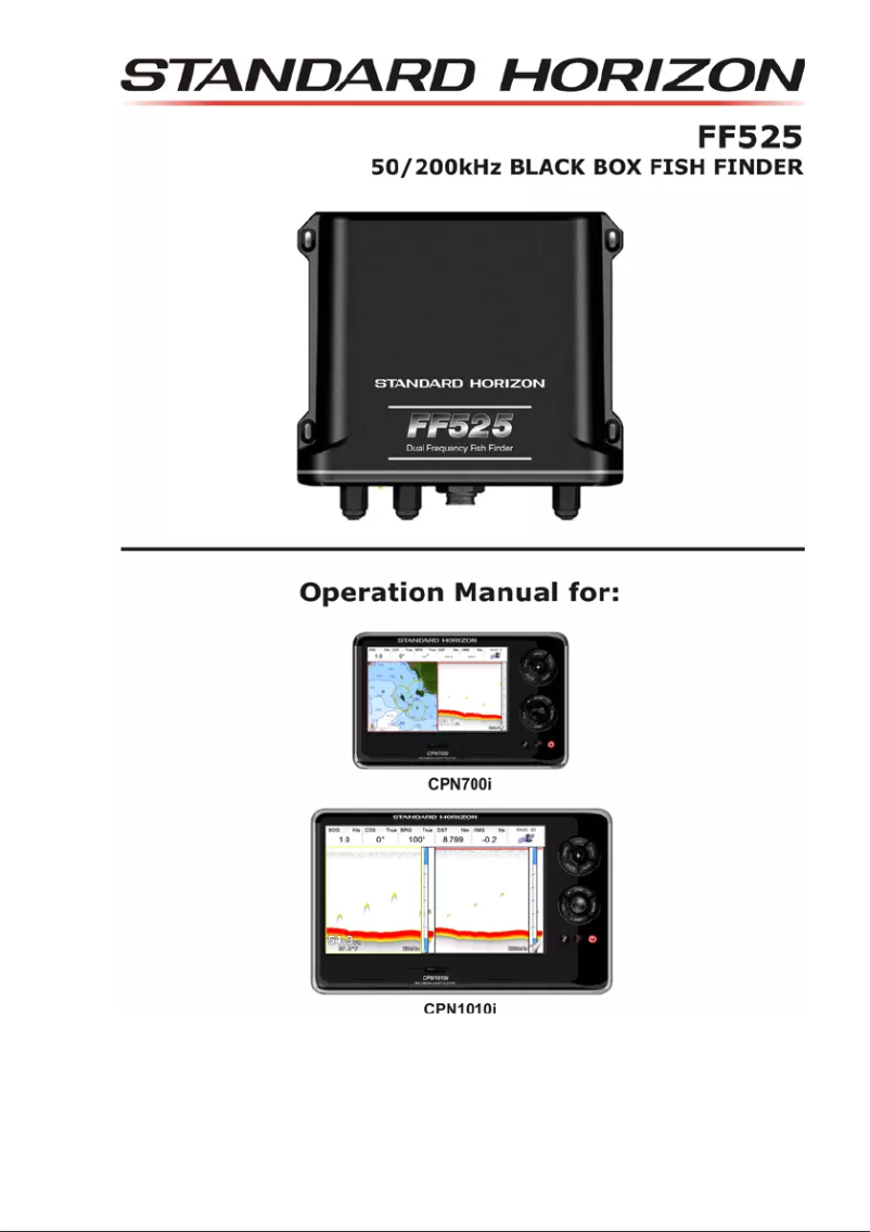 Page n°1 - Manuel utilisateur Standard Horizon FF-525