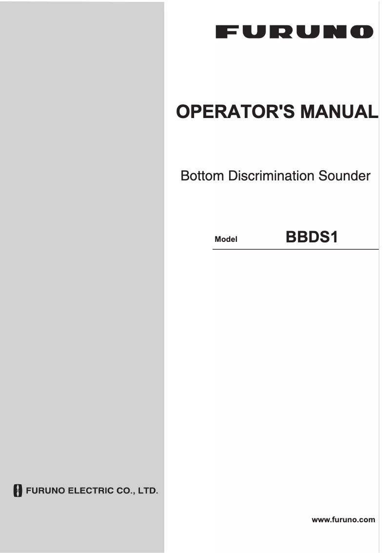 Image de la première page du manuel de l'appareil BBDS1