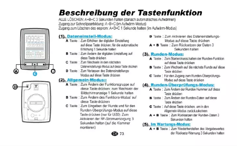 Page n°1 - Manuel utilisateur Echowell Ui-30
