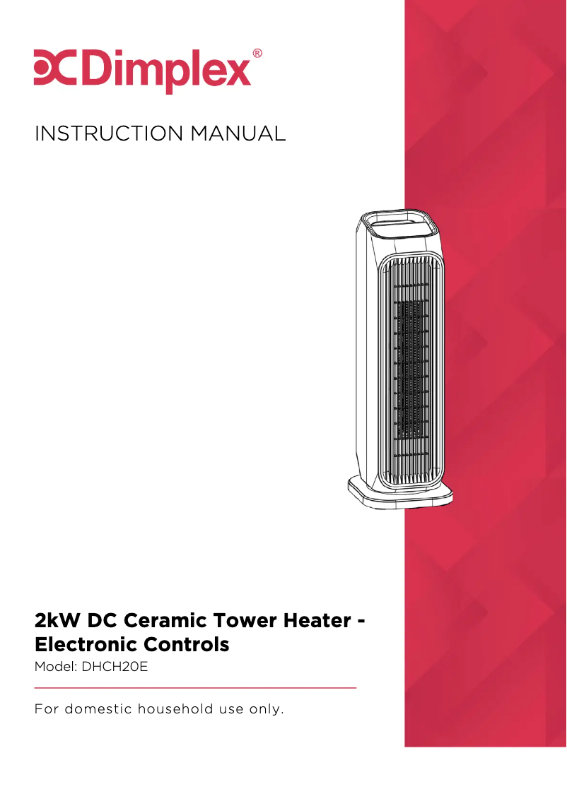 Image de la première page du manuel de l'appareil DHCH20E