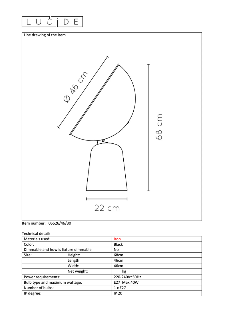 Image de la première page du manuel de l'appareil Vidor 05526/46/30