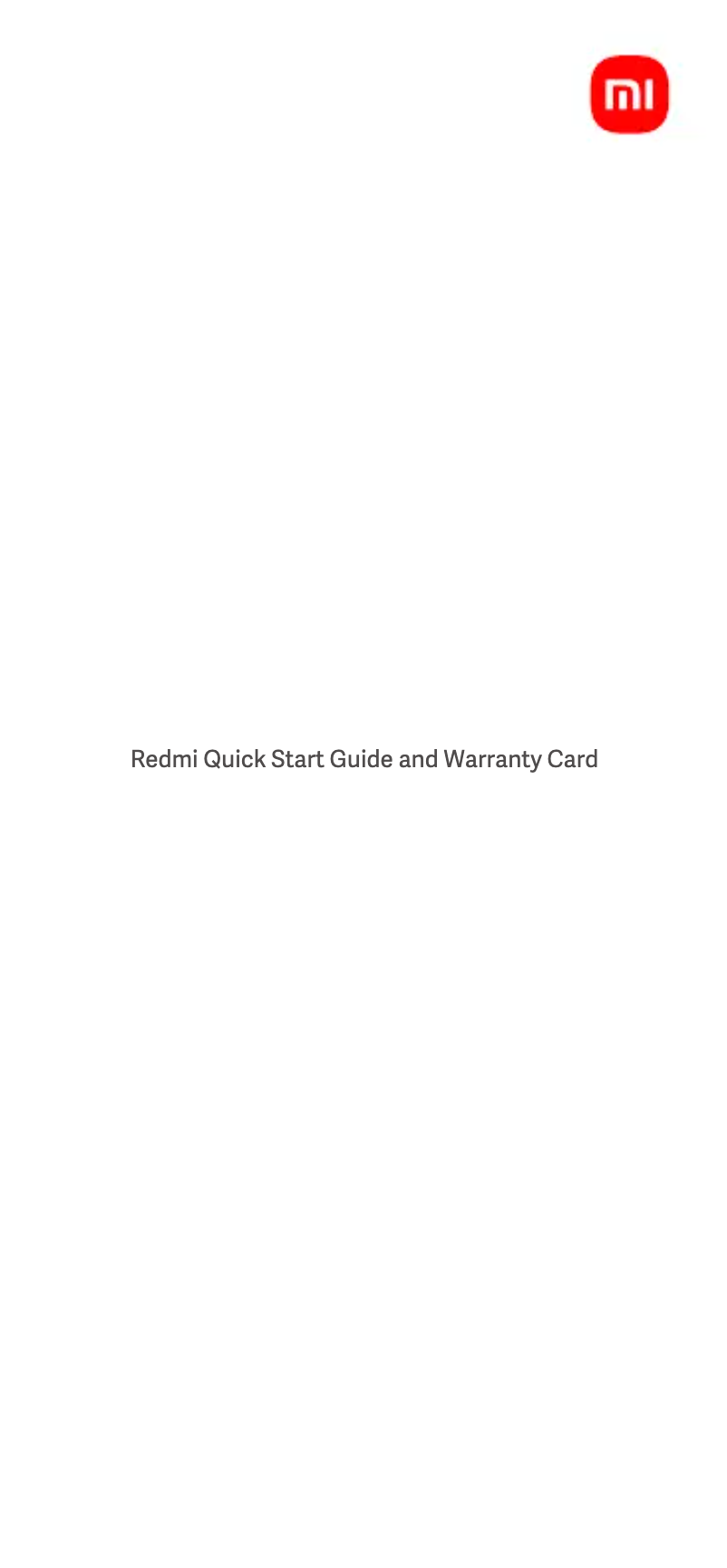 Page n°1 - Manuel utilisateur Xiaomi Redmi 13