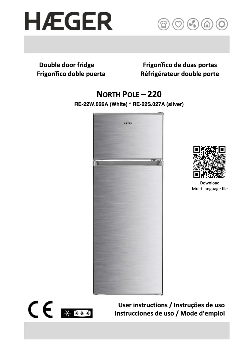 Page 1 de la notice Manuel utilisateur Haeger North Pole 220 RE-22S.027A