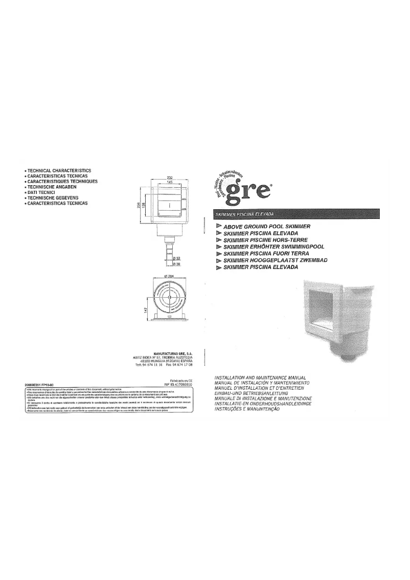 Imagen de la primera página del manual del dispositivo AR100