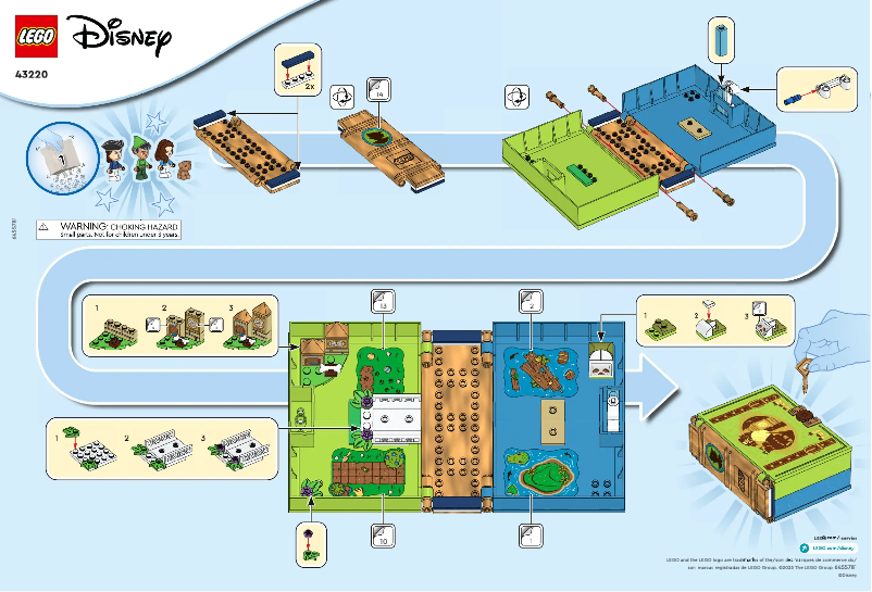 Page 1 de la notice Manuel utilisateur Lego Disney 43220