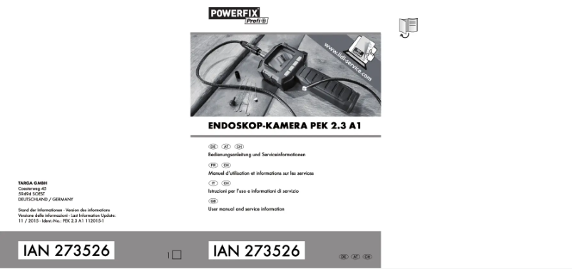 Page 1 de la notice Manuel utilisateur Powerfix PEKK 4.3 A1