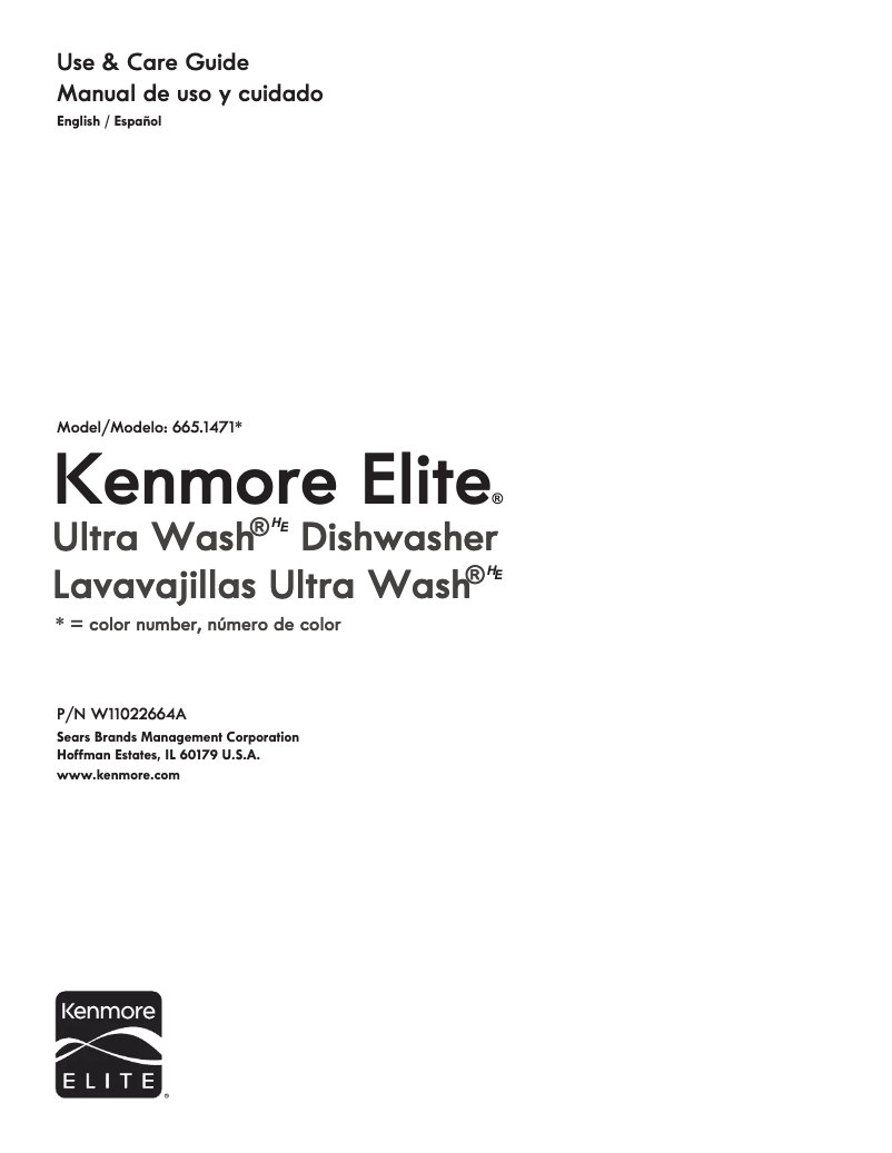 Page n°1 - Manuel utilisateur Kenmore 665.14712