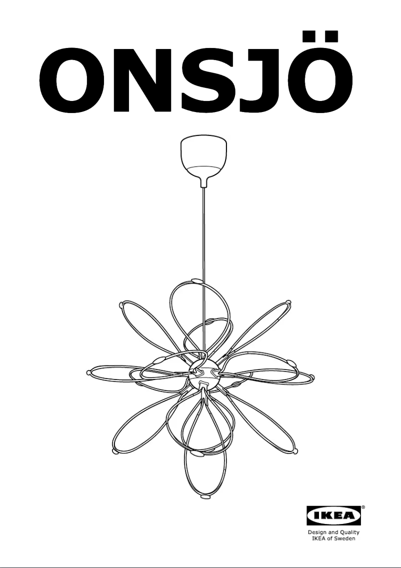Page 1 de la notice Manuel utilisateur Ikea ONSJO
