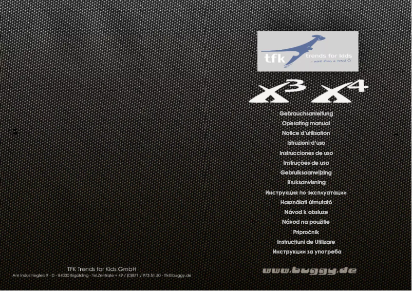 Page 1 de la notice Manuel utilisateur TfK X4