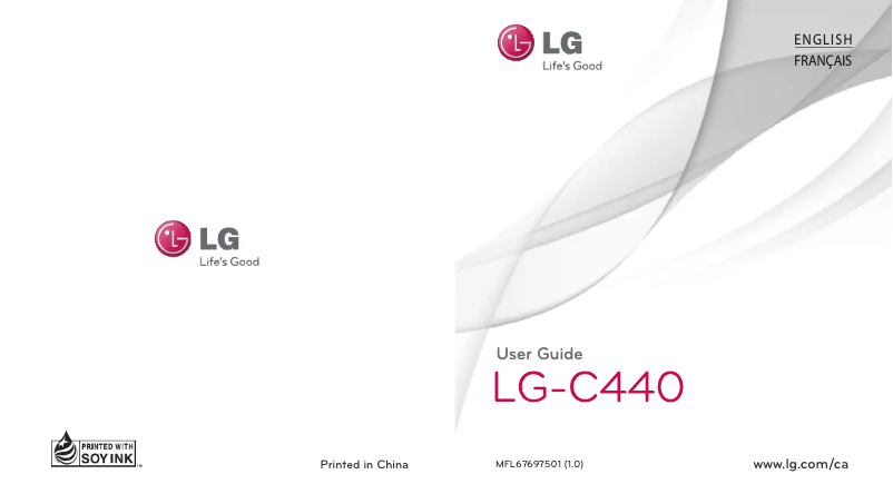 Page n°1 - Manuel utilisateur LG C440