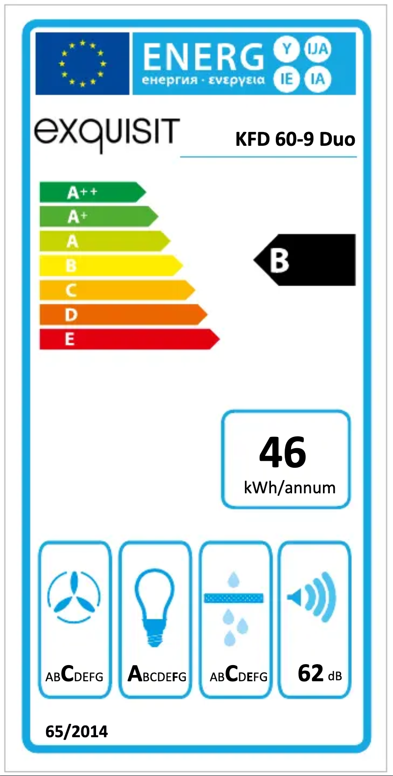 Page 1 de la notice Manuel utilisateur Exquisit KFD 60-9 Duo