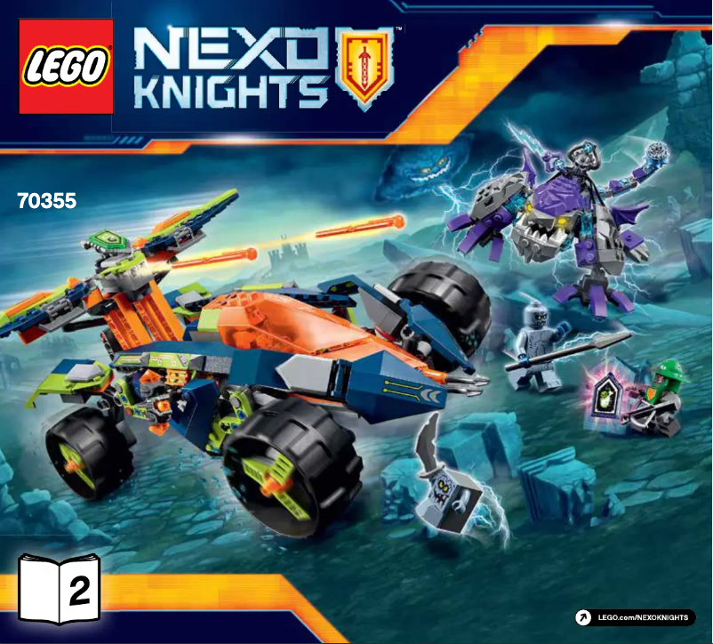 Image de la première page du manuel de l'appareil Nexo Knights 70355
