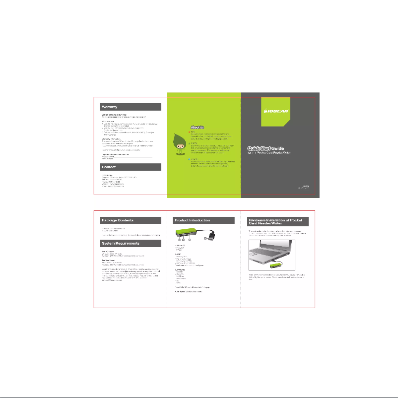 Image de la première page du manuel de l'appareil GFR209A