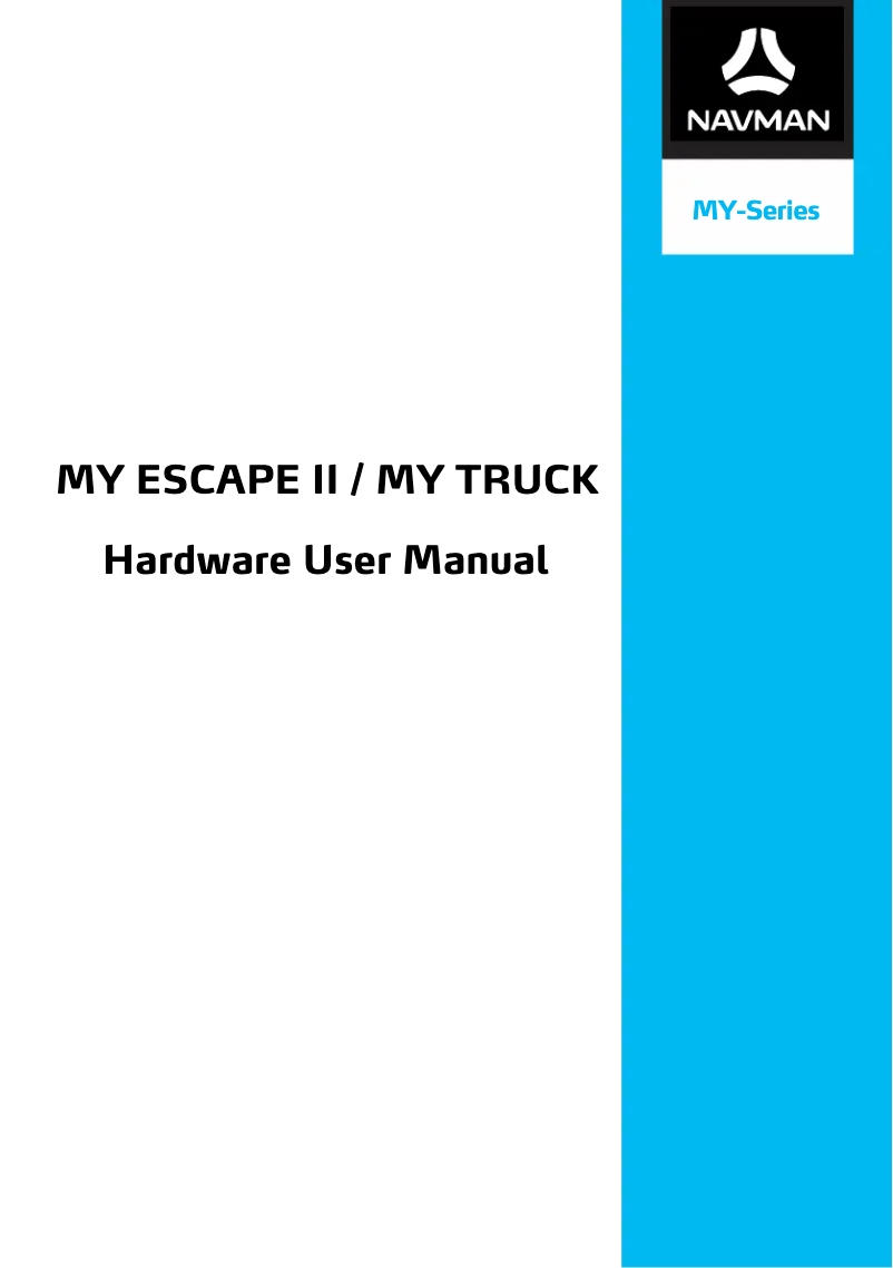 Page n°1 - Manuel utilisateur Navman MY Truck I