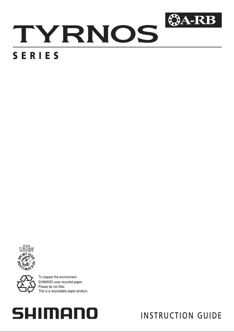 Página 1 del manual Manual de usuario Shimano Tyrnos 30