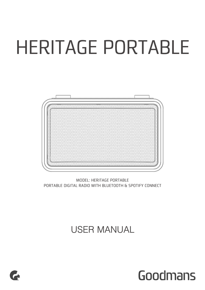 Página 1 del manual Manual de usuario Goodmans HP1WOD