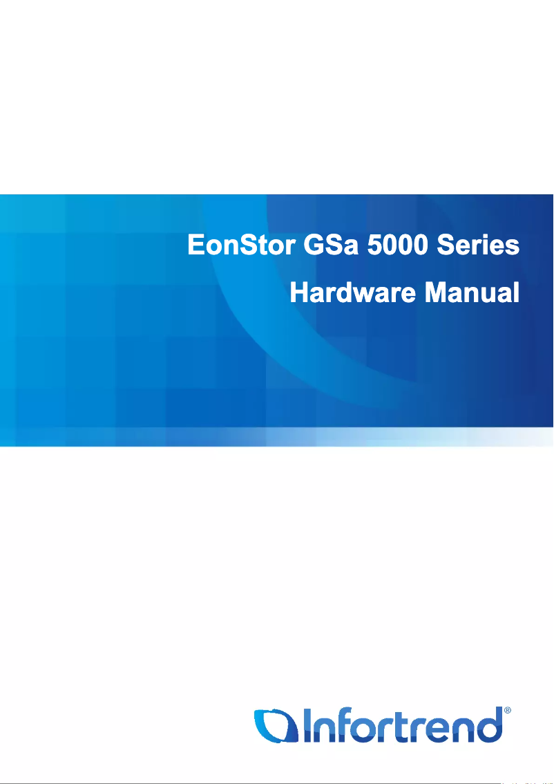 Page n°1 - Manuel utilisateur Infortrend EonStor GSa 5200