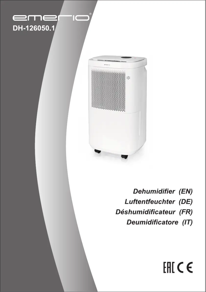 Image de la première page du manuel de l'appareil DH-126050.1