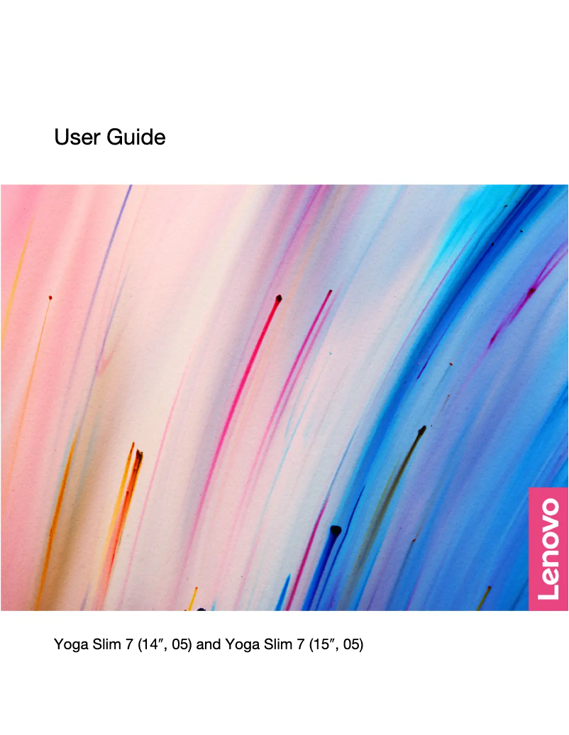 Page n°1 - Manuel utilisateur Lenovo IdeaPad Yoga Slim 7