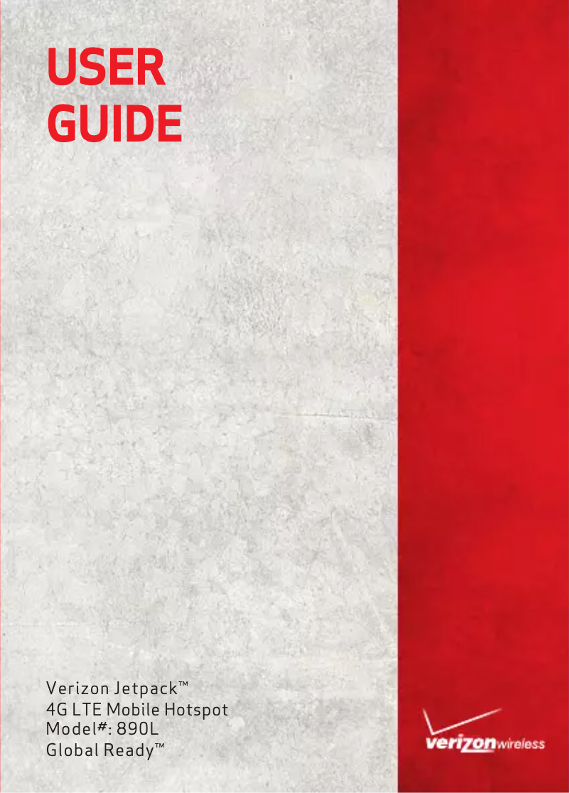 Page 1 de la notice Manuel utilisateur ZTE Verizon Jetpac TM-890L