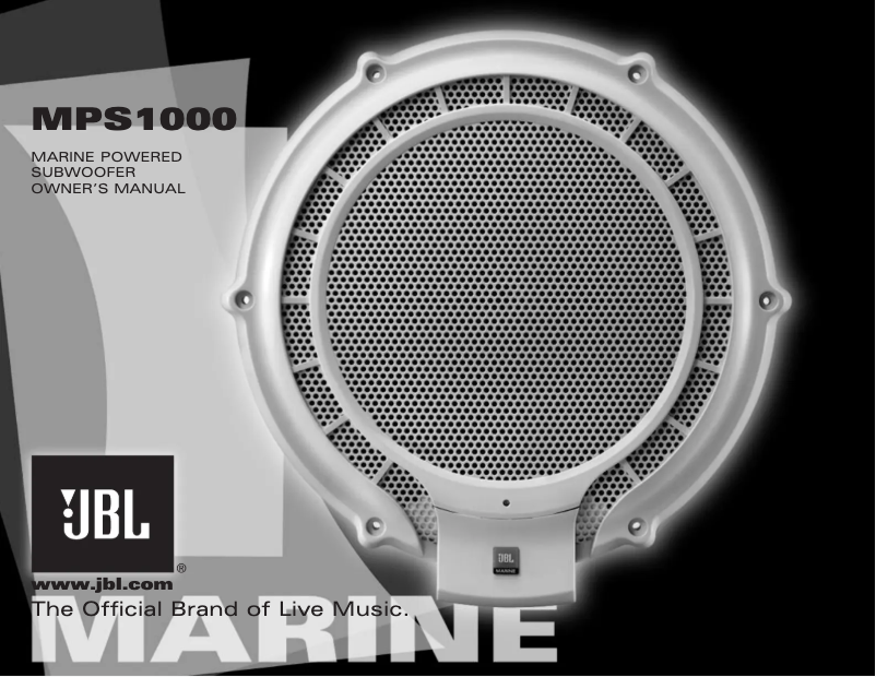 Image de la première page du manuel de l'appareil MPS1000