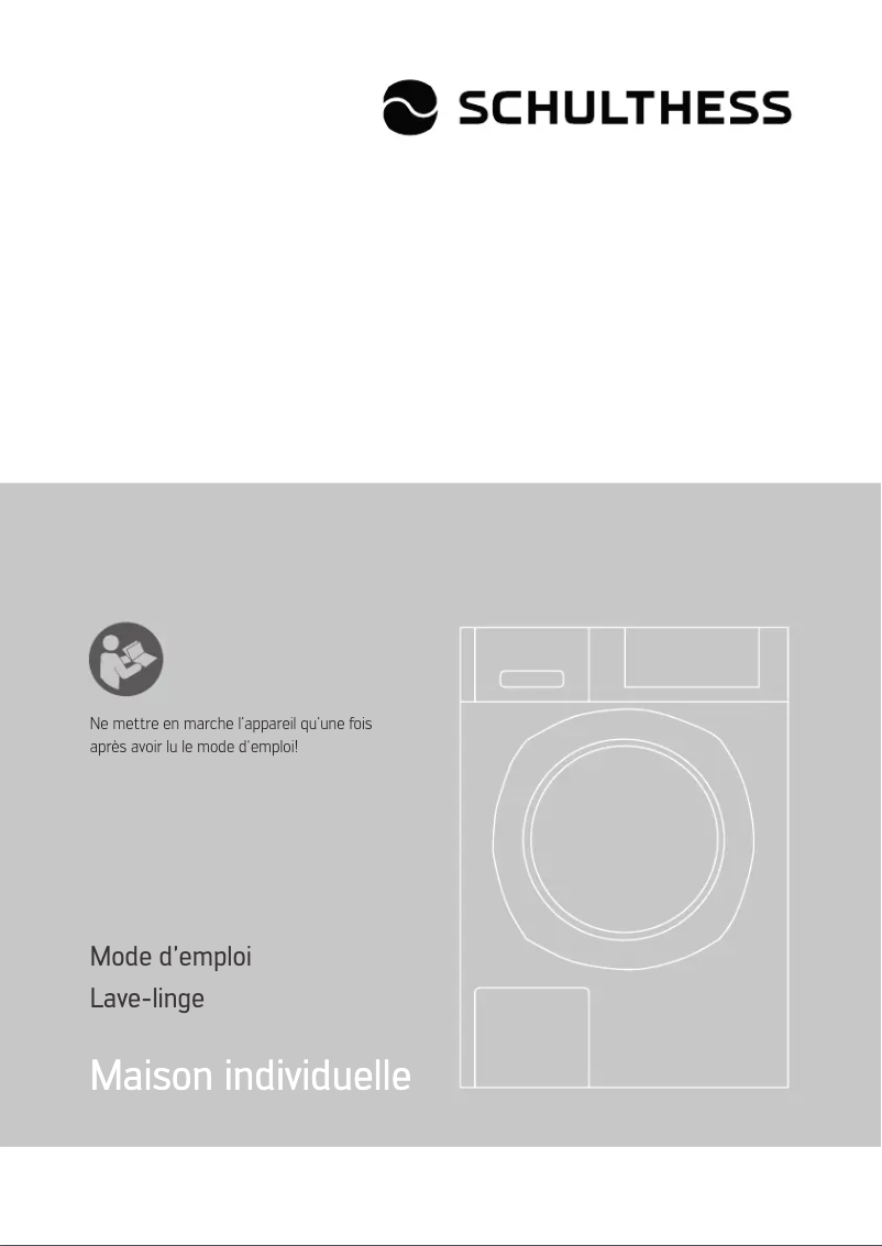 Page 1 de la notice Manuel utilisateur Schulthess Spirit 540