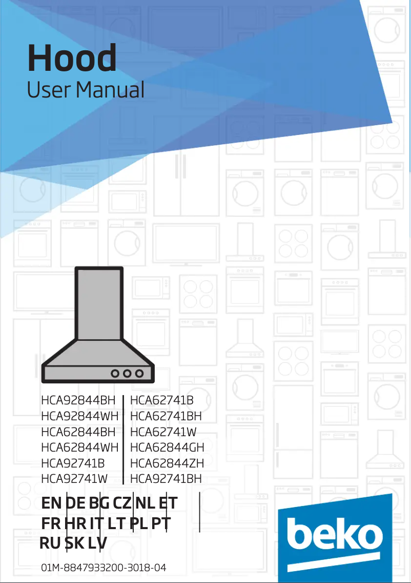 Page 1 de la notice Manuel utilisateur Beko HCA62741B