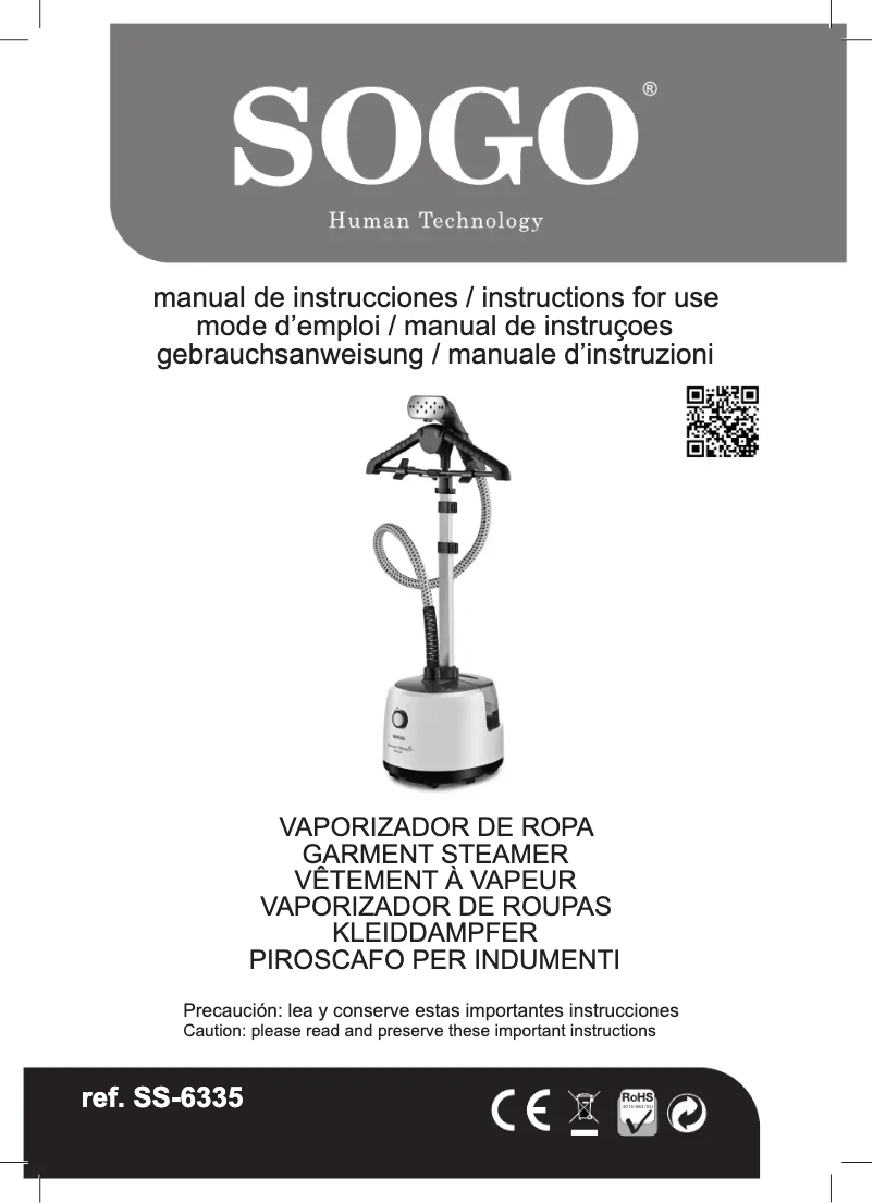 Imagen de la primera página del manual del dispositivo PLA-SS-6335