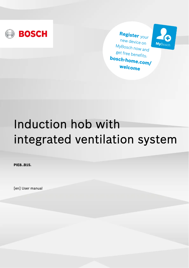 Page 1 de la notice Mode d'emploi Bosch PIE811B15E