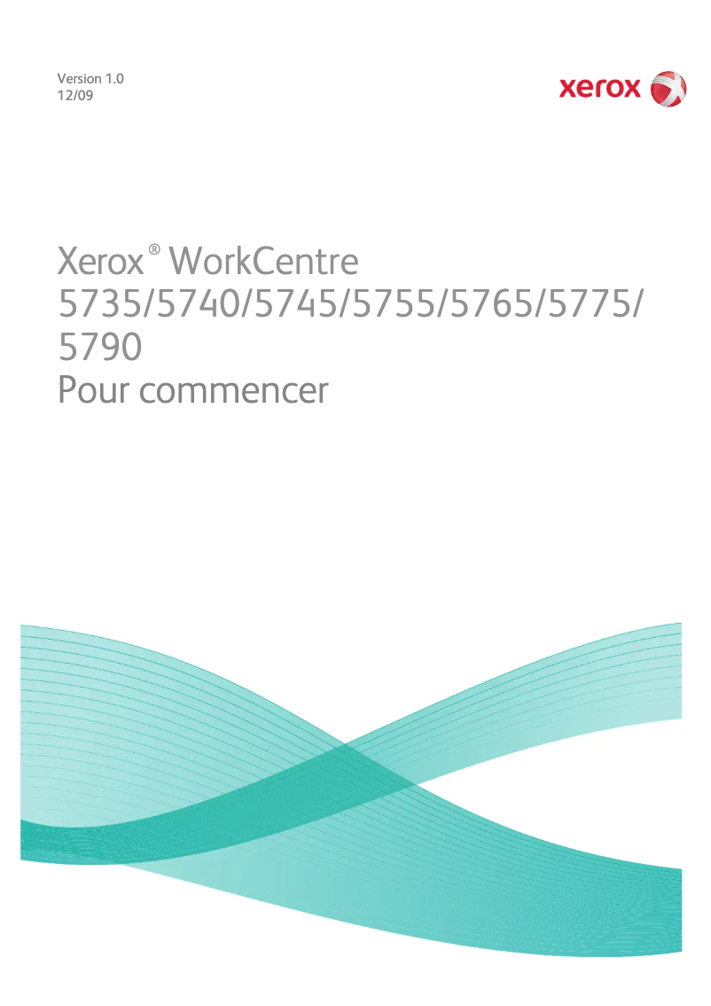 Page 1 de la notice Manuel utilisateur Xerox WorkCentre 5755V_A