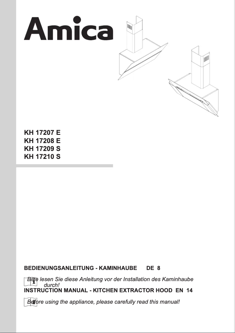 Page n°1 - Manuel utilisateur Amica KH 17227 E